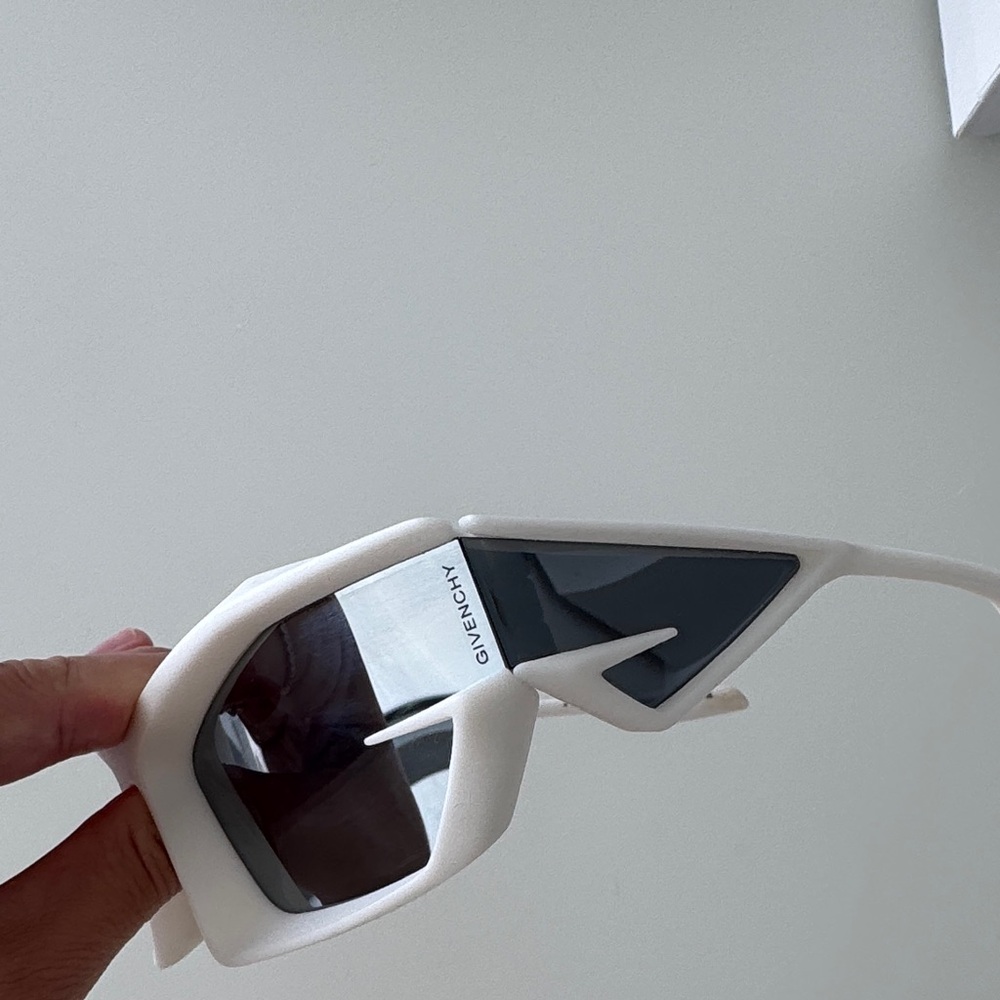 Givenchy Angular White Sunglasses - image 4